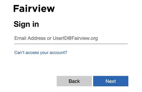 fairview intranet outlook login